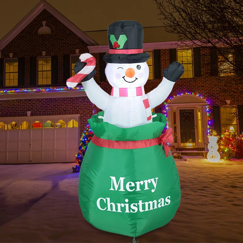 Christmas Air Mold Inflatable LED Luminous Gift Bag Christmas Snowman Candy Cane Garden Decoration Ornament
Christmas Air Mold Inflatable LED Luminous Gift Bag Christmas Snowman Candy Cane Garden Decoration Ornament