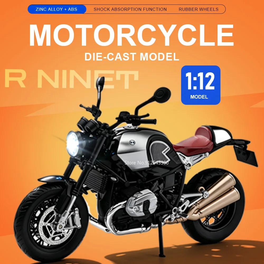 1:12 R NineT V4S Car Model Toy Shock Absorption Front Wheel Steer Miniature Models Retractable Tripod Motorcycle for Brothers
1:12 R NineT V4S Car Model Toy Shock Absorption Front Wheel Steer Miniature Models Retractable Tripod Motorcycle for Brothers