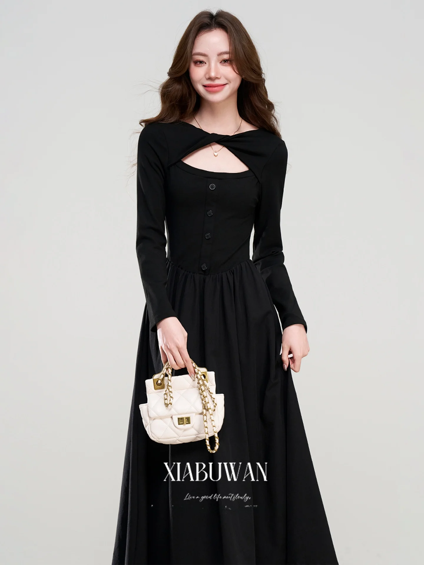 Bla Knitted Hollow out Long Sve Dr Hebe Sle Summer Not Late Spring New Careful Mechanism High Waist A-Line Dr
Bla Knitted Hollow out Long Sve Dr Hebe Sle Summer Not Late Spring New Careful Mechanism High Waist A-Line Dr