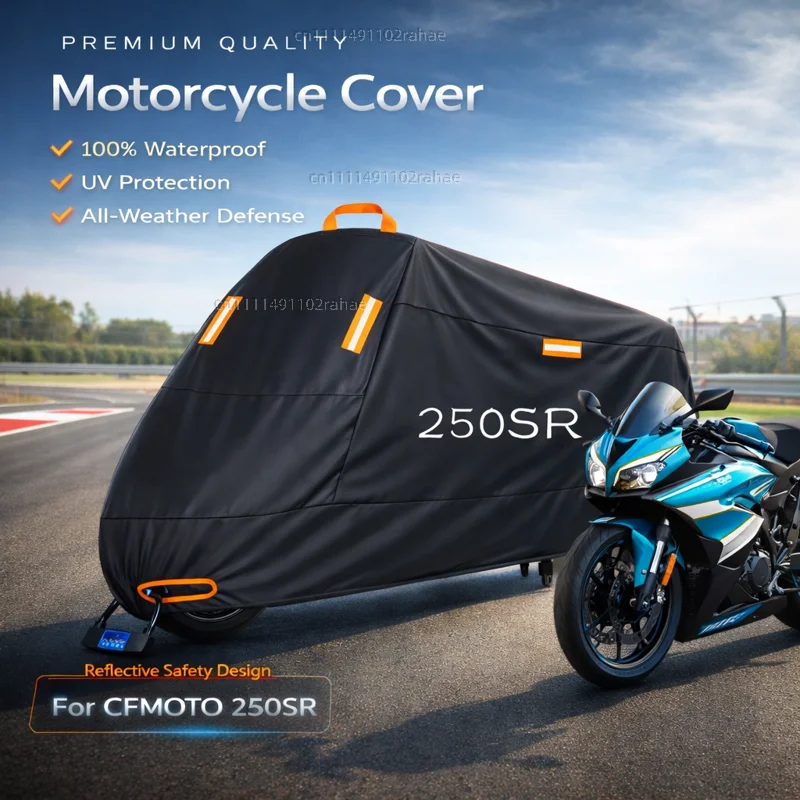 Чехол для мотоцикла CFMOTO XO-1, водонепроницаемый, утолщенный, из полиэстера, с защитой от УФ-излучения, для улицы, от дождя, пыли и солнца, чехол для скутера
Чехол для мотоцикла CFMOTO XO-1, водонепроницаемый, утолщенный, из полиэстера, с защитой от УФ-излучения, для улицы, от дождя, пыли и солнца, чехол для скутера