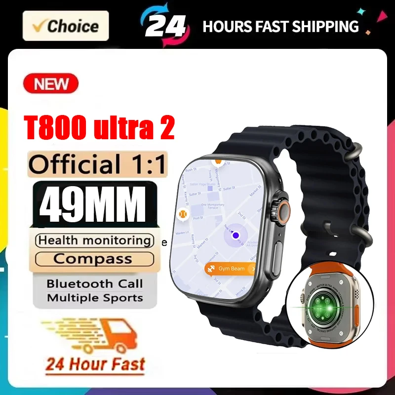 New Watch T800 Ultra 2 49mm 2025 New Men Women Bluetooth BT Music Games Wireless Charging Smartwatch
New Watch T800 Ultra 2 49mm 2025 New Men Women Bluetooth BT Music Games Wireless Charging Smartwatch