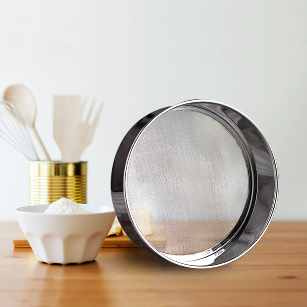 3pcs Stainless Steel Flour Sifters 40 Mesh 15Cm 20Cm 25Cm Fine Powder Sifter For Baking Kitchen Tools Cake Pastry Bread Making
3pcs Stainless Steel Flour Sifters 40 Mesh 15Cm 20Cm 25Cm Fine Powder Sifter For Baking Kitchen Tools Cake Pastry Bread Making