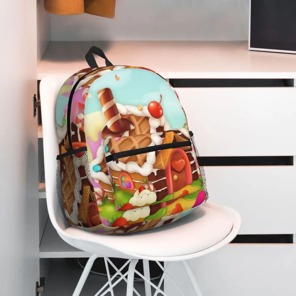 Cake Donut Pattern Backpack Student BookBag Children School Bag Laptop Shoulder Bags for Boys Girls
Cake Donut Pattern Backpack Student BookBag Children School Bag Laptop Shoulder Bags for Boys Girls