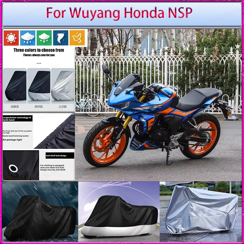 For Wuyang Honda NSP Motorcycle Protective Cover All Season Universal Outdoors Dust Rain Cover Sun Shading UV Protection Cover
For Wuyang Honda NSP Motorcycle Protective Cover All Season Universal Outdoors Dust Rain Cover Sun Shading UV Protection Cover