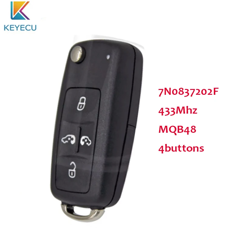 KEYECU Smart Remote key Fob for VW Sharan Multivan Caravelle Transporter ID48 7N0837202F 4Buttons
KEYECU Smart Remote key Fob for VW Sharan Multivan Caravelle Transporter ID48 7N0837202F 4Buttons