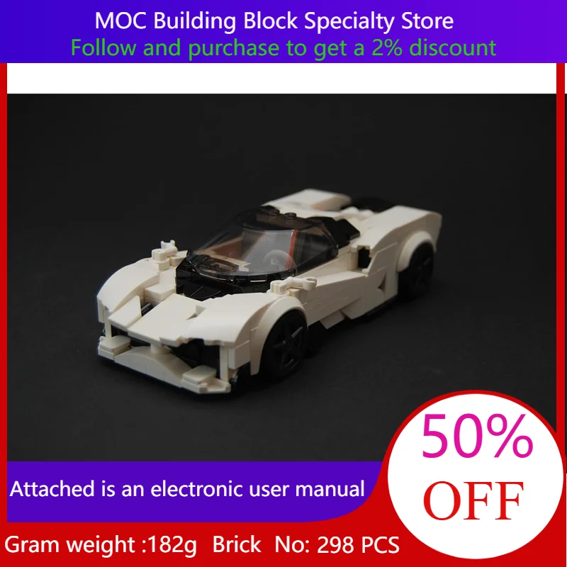 Модель строительного блока 298, детали MOC City Speed, белый спортивный автомобиль для мальчиков, взрослых, детей, рождественский подарок, креативная развивающая игрушка
Модель строительного блока 298, детали MOC City Speed, белый спортивный автомобиль для мальчиков, взрослых, детей, рождественский подарок, креативная развивающая игрушка