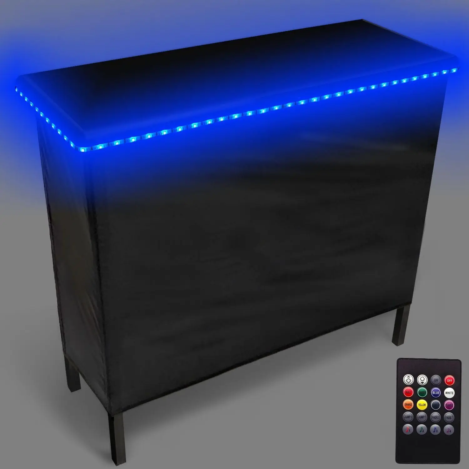 PartyLife New & Improved Portable Bar Table w/LED Lights, Wireless Remote, Folding Legs, 2 Bar Skirts, Heavy-Duty Storage Shelf
PartyLife New & Improved Portable Bar Table w/LED Lights, Wireless Remote, Folding Legs, 2 Bar Skirts, Heavy-Duty Storage Shelf