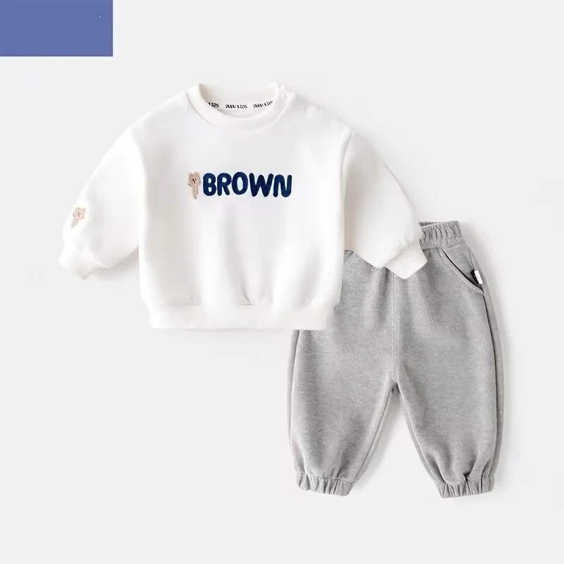 Children's Spring and Autumn Set Boys' and Girls' Sweater Western Embroidered Clothes Baby Two Piece Set
Children's Spring and Autumn Set Boys' and Girls' Sweater Western Embroidered Clothes Baby Two Piece Set 