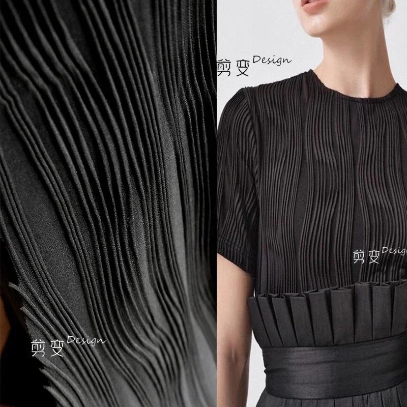 Черная полосатая жаккардовая текстура, плиссированная эластичная дизайнерская ткань, полиэстер, хлопок, спандекс, ткань на метр для шитья своими руками
Черная полосатая жаккардовая текстура, плиссированная эластичная дизайнерская ткань, полиэстер, хлопок, спандекс, ткань на метр для шитья своими руками