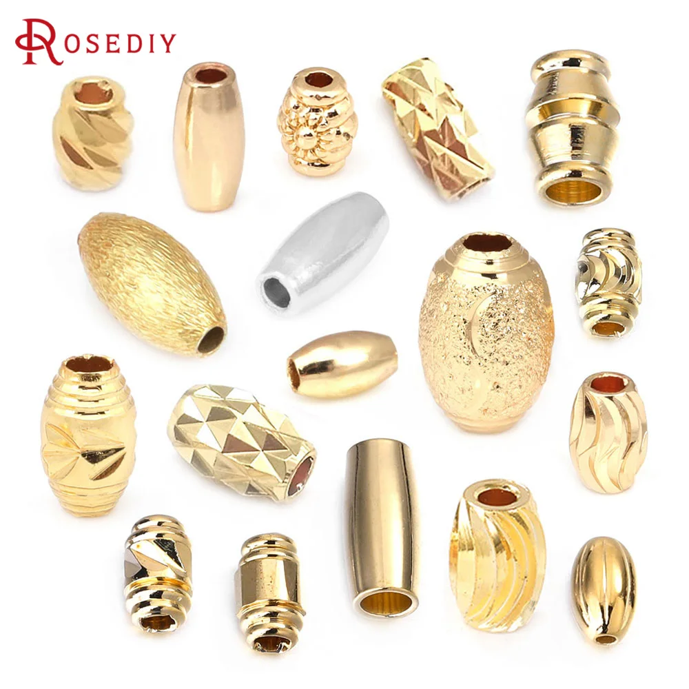 18K Gold Color Brass Faceted Oval Cylindrical Spacer Beads Bracelet Beads Jewelry Making High Quality Diy Findings Accessories
18K Gold Color Brass Faceted Oval Cylindrical Spacer Beads Bracelet Beads Jewelry Making High Quality Diy Findings Accessories