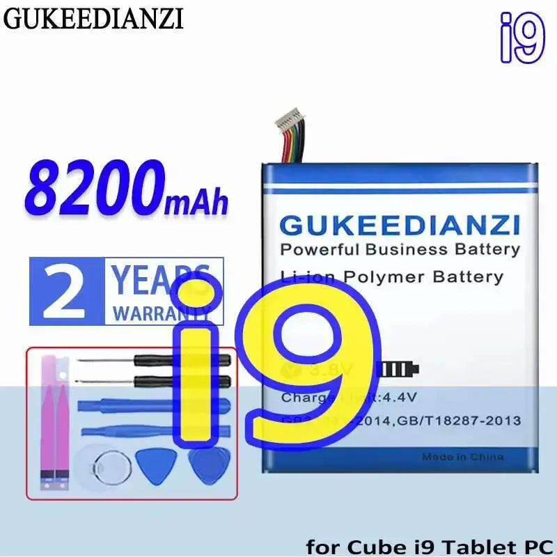 8200 мАч для планшетного ПК Cube I9, 2877167 Вт, 10 линий + провода, высокопроизводительный аккумулятор для ноутбука
8200 мАч для планшетного ПК Cube I9, 2877167 Вт, 10 линий + провода, высокопроизводительный аккумулятор для ноутбука