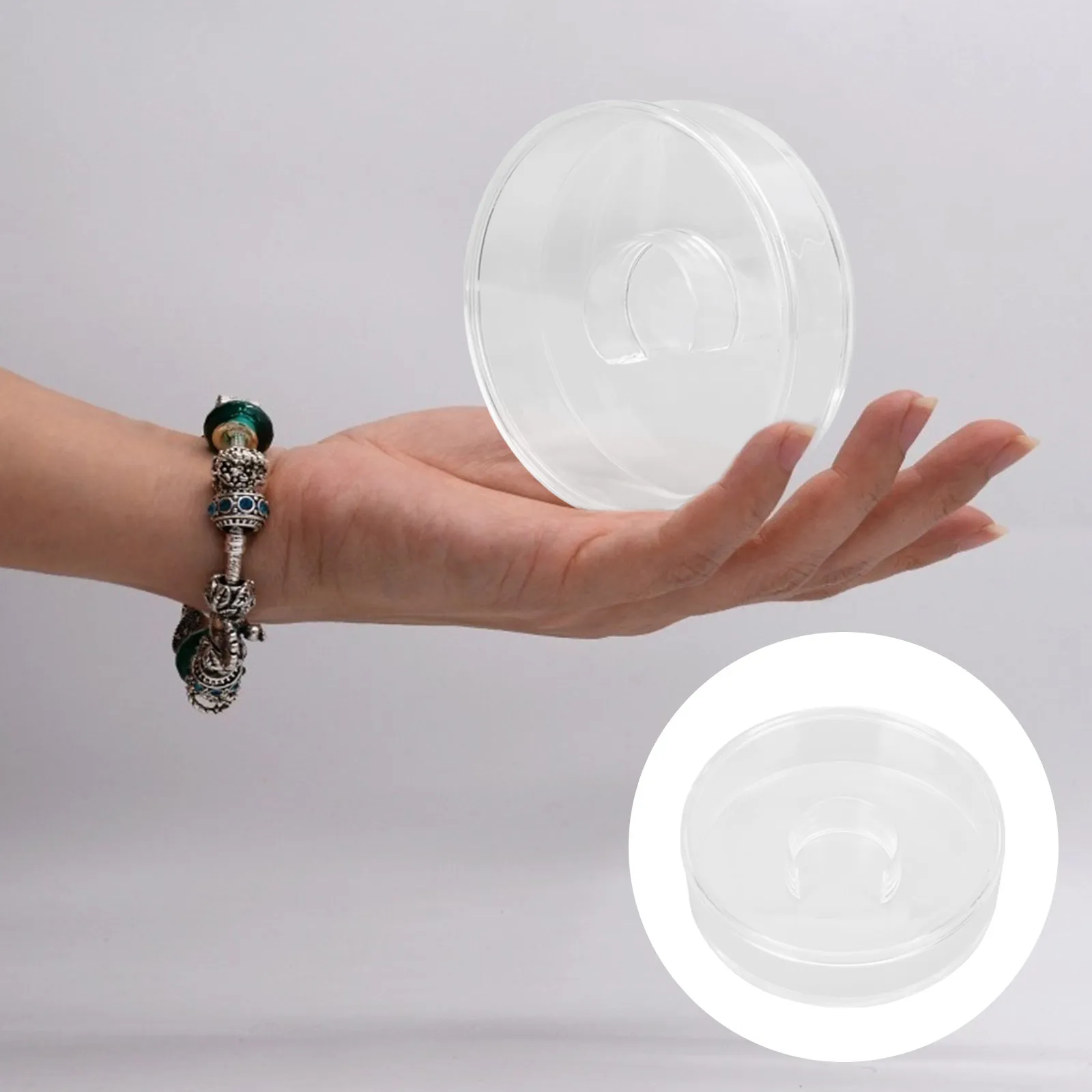 4Pcs Transparent Acrylic Round Storage Boxes Durable Display Cases for Bracelet Buddha Bead Bangles Displaying Box
4Pcs Transparent Acrylic Round Storage Boxes Durable Display Cases for Bracelet Buddha Bead Bangles Displaying Box