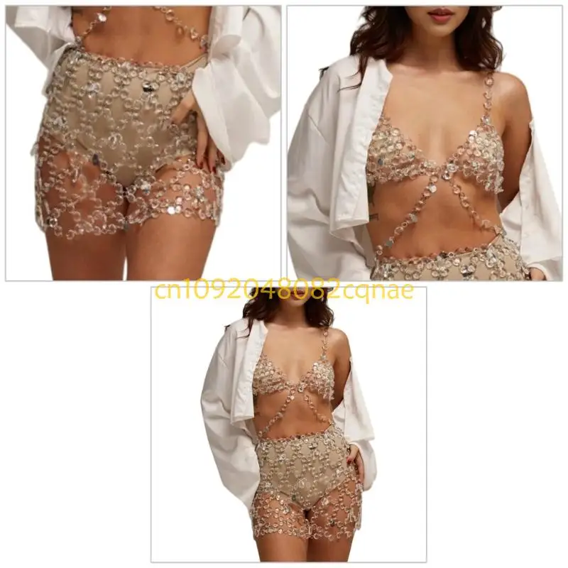 Rhinestones Body Chain Suit Beach Bra Top Crystal Skirt Body Jewelry Accessories for Women Girls Gifts
Rhinestones Body Chain Suit Beach Bra Top Crystal Skirt Body Jewelry Accessories for Women Girls Gifts