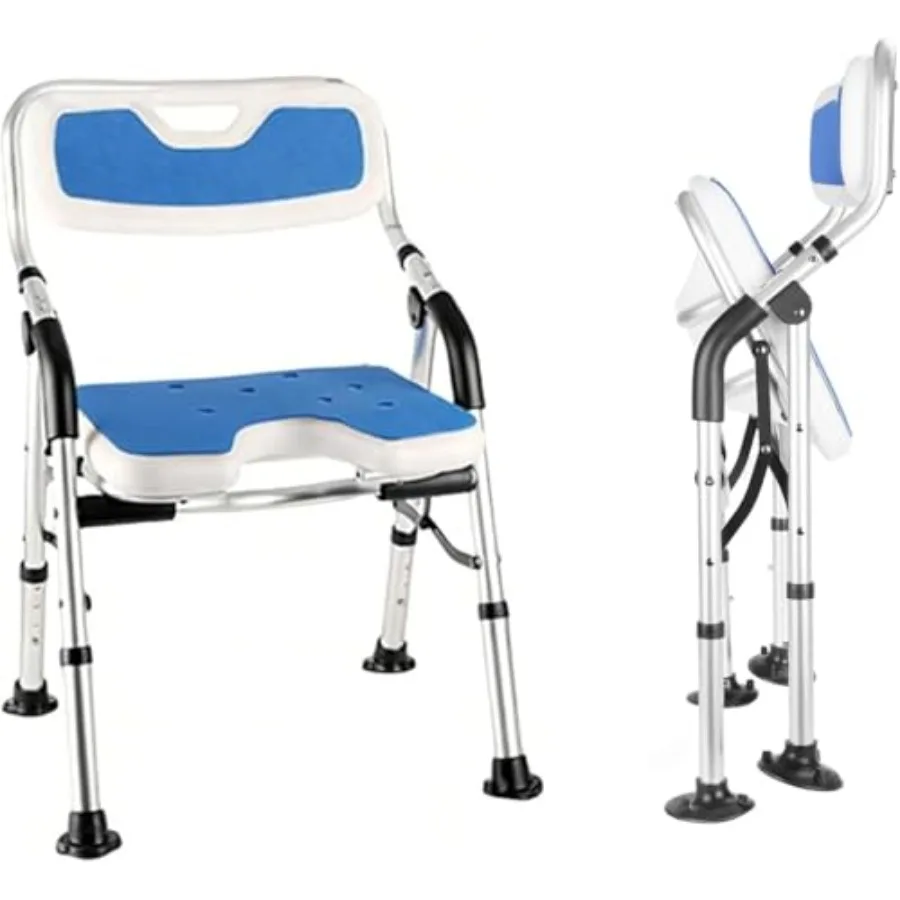 Foldable Shower Chair for Elderly and Disabled Folding Shower Seat with Armrests and Back Height Adjustable Aluminum Alloy Bath
Foldable Shower Chair for Elderly and Disabled Folding Shower Seat with Armrests and Back Height Adjustable Aluminum Alloy Bath