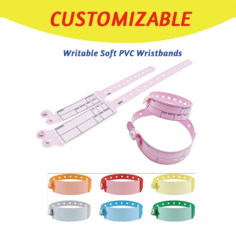 Custom Design Adjustable PVC Wristband Writable Waterproof Anti Lost Bracelet Name Tag Identification
Custom Design Adjustable PVC Wristband Writable Waterproof Anti Lost Bracelet Name Tag Identification