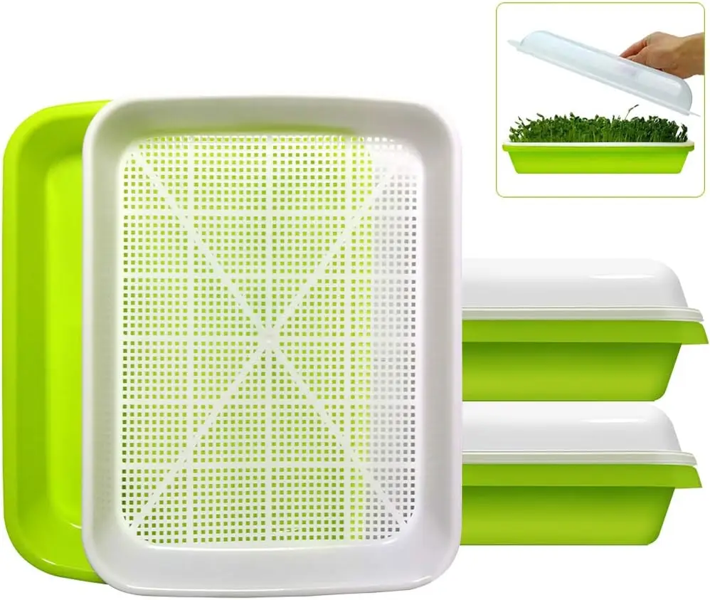 Поддон с крышкой для контроля влажности, бесплатный набор для проращивания без почвы (пищевой класс), большая вместимость
Поддон с крышкой для контроля влажности, бесплатный набор для проращивания без почвы (пищевой класс), большая вместимость