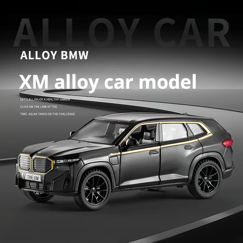1/32 XM Sport Performance Off-Road Vehicle SUV Exquisite Simulation Alloy Car Model Light & Sound Collection Ornament