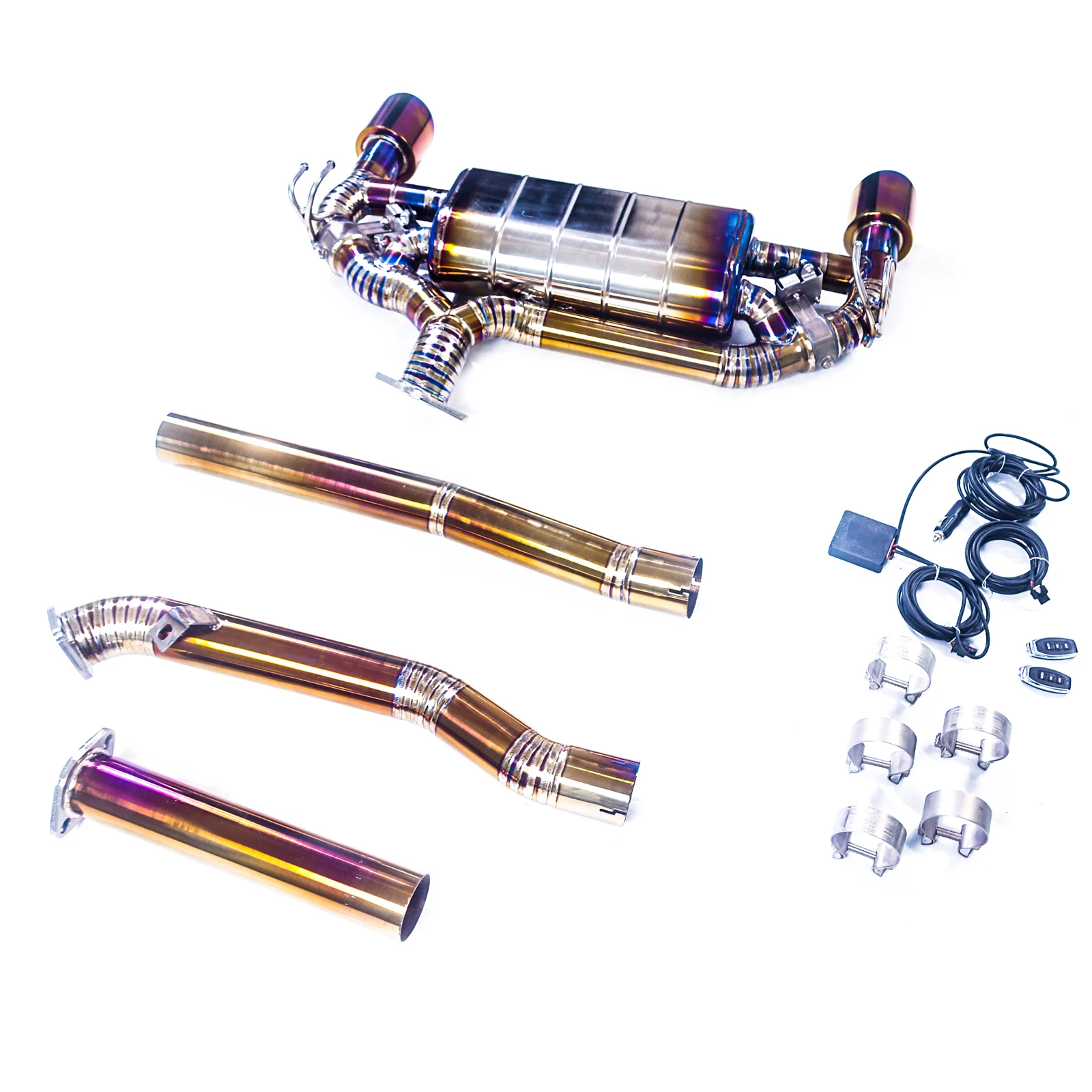 For 2008-2015 Mitsubishi Lancer EVO X 2.0T GFC Titanium Rear Exhaust Single Muffler Dual Valve Dual Tailpipe Upgrade
For 2008-2015 Mitsubishi Lancer EVO X 2.0T GFC Titanium Rear Exhaust Single Muffler Dual Valve Dual Tailpipe Upgrade