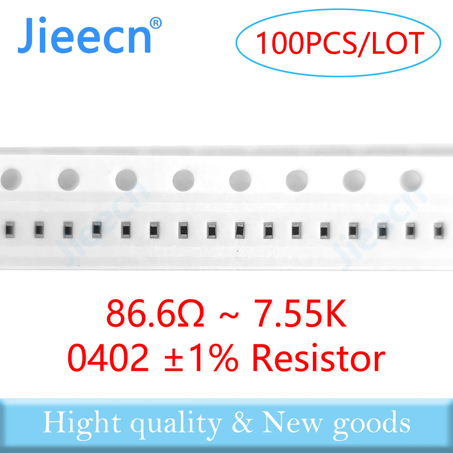 Jieecn 100 шт. 0402 F 1% SMD резистор 86.6R-7.55K 1/16 Вт 499R 510R 97.6R 100R 110R 910R 1K 1.1K 4.99K 49.9K 976R 9.76K Ом 1005
Jieecn 100 шт. 0402 F 1% SMD резистор 86.6R-7.55K 1/16 Вт 499R 510R 97.6R 100R 110R 910R 1K 1.1K 4.99K 49.9K 976R 9.76K Ом 1005