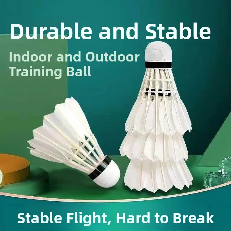 Outdoor Badminton uttlecos Goose Feathers Durable Windproof Stable Profional ade Hard Plastic Head 2 Pieces Set
Outdoor Badminton uttlecos Goose Feathers Durable Windproof Stable Profional ade Hard Plastic Head 2 Pieces Set