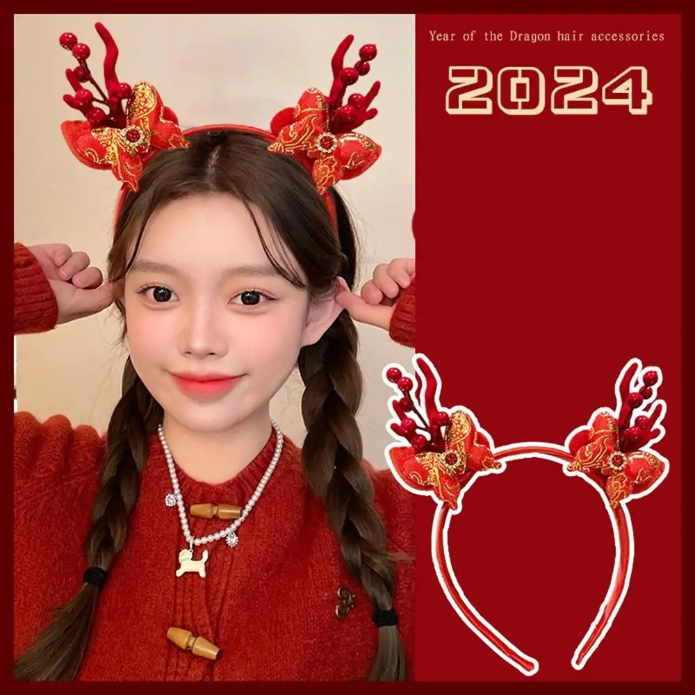 Red Hairband 2024 Happy New Year Headband Hairpin Dragon Horn Red Bow Headband New Year Hair Hoop Chinese Style
Red Hairband 2024 Happy New Year Headband Hairpin Dragon Horn Red Bow Headband New Year Hair Hoop Chinese Style