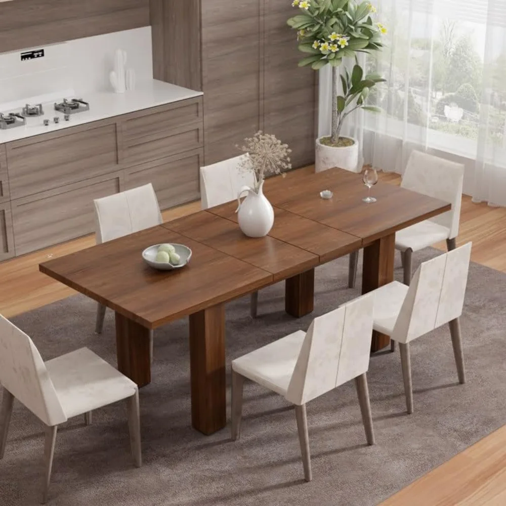 Extendable Dining Table for 6-10 Person, 55'' to 78'' Modern Expandable Dining Room Table, Rectangle Farmhouse Conference Kitche
Extendable Dining Table for 6-10 Person, 55'' to 78'' Modern Expandable Dining Room Table, Rectangle Farmhouse Conference Kitche