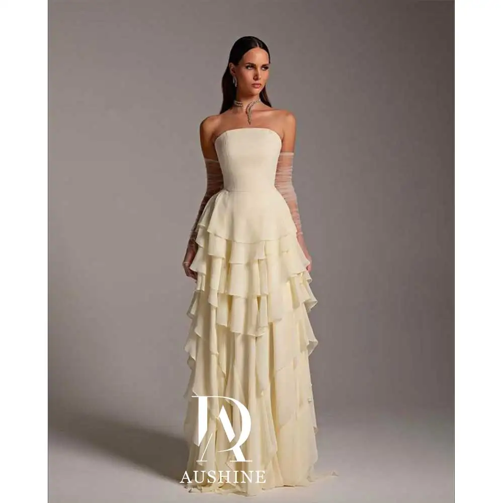 Aushine Customized Birthday Evening Dress Ankle Length Sleeveless Summer Elegant Wedding Party Gowns For Women Arab 2024
Aushine Customized Birthday Evening Dress Ankle Length Sleeveless Summer Elegant Wedding Party Gowns For Women Arab 2024