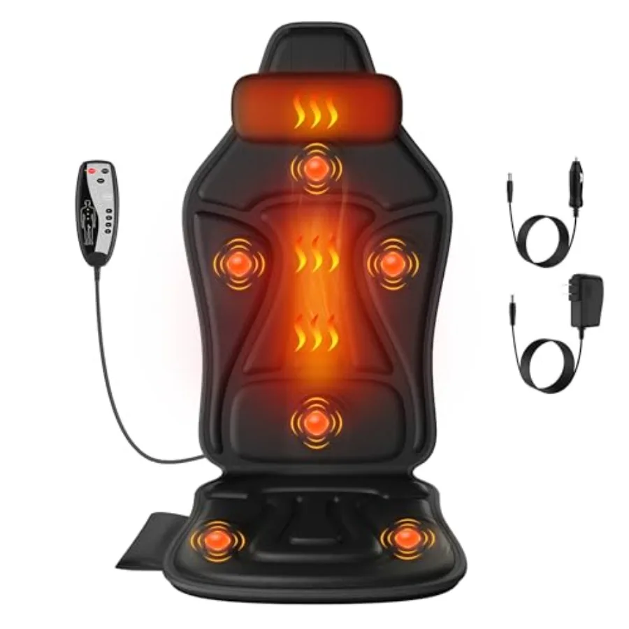 Back Massager with Heat Massage Chair Pad for Recliner with 2 Heating Levels and 6 Vibration Seat Cushion for Seniors Office Wo
Back Massager with Heat Massage Chair Pad for Recliner with 2 Heating Levels and 6 Vibration Seat Cushion for Seniors Office Wo