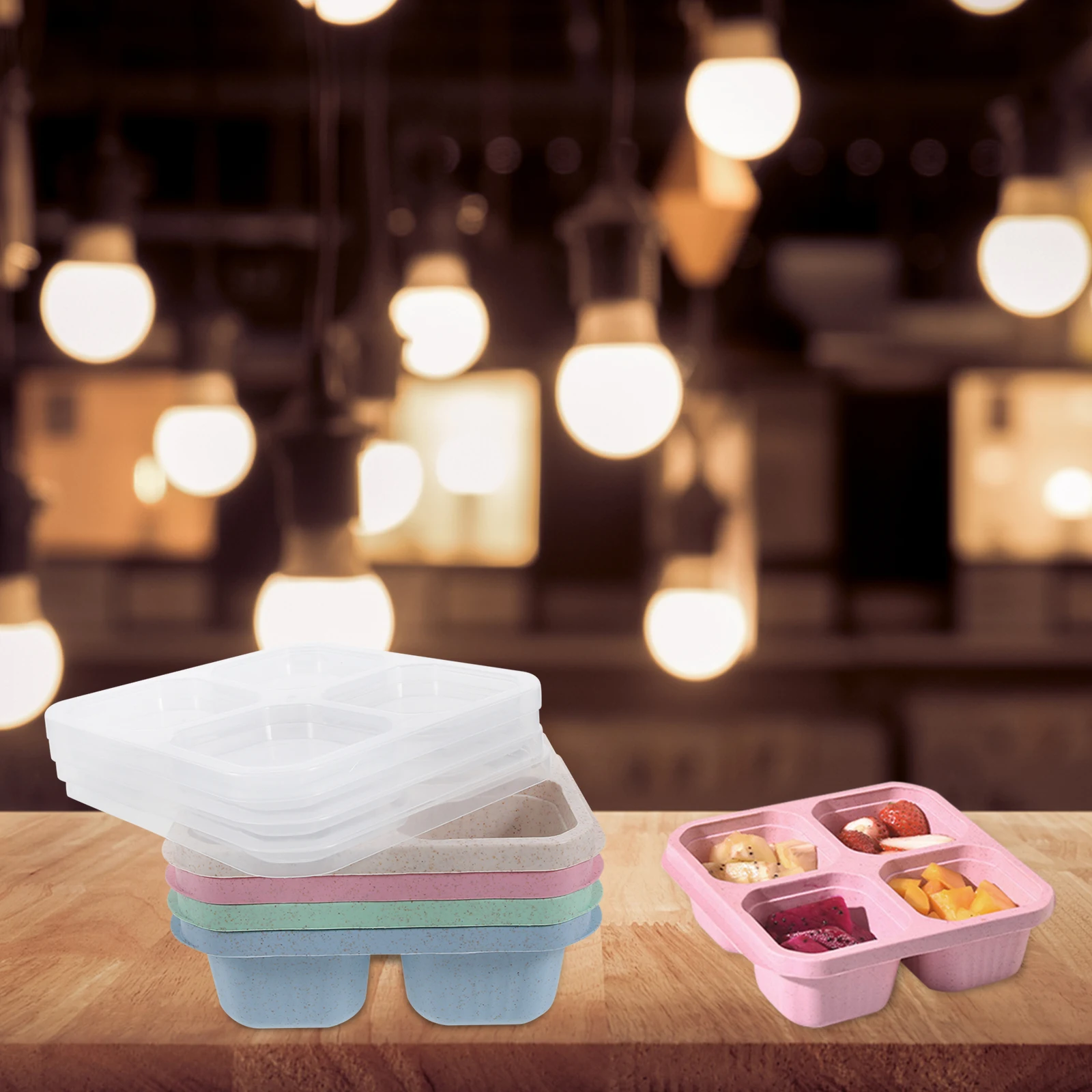 4 Pcs Snack Plate Bowls Case Container Sweet Storage Food Box Dried Fruit Holder Candy Dish Multi Grid Snack Box Kitchen Bar
4 Pcs Snack Plate Bowls Case Container Sweet Storage Food Box Dried Fruit Holder Candy Dish Multi Grid Snack Box Kitchen Bar
