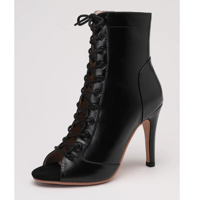 2023 New Fashion Trend Lace-up Boots Stilettos Jazz Dance Female Shoes For Latin Dancing Outdoor Booties Big Size
2023 New Fashion Trend Lace-up Boots Stilettos Jazz Dance Female Shoes For Latin Dancing Outdoor Booties Big Size