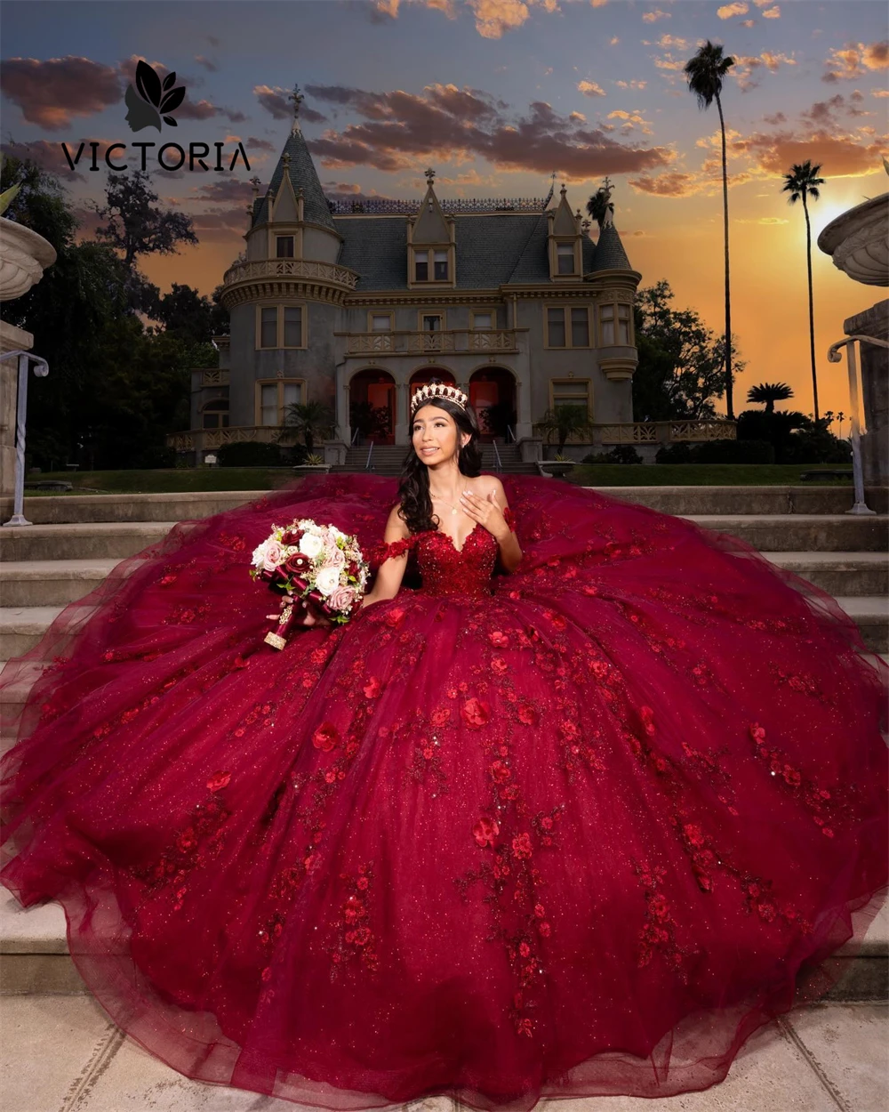 Beaded Pearls 3D Flower Red Quinceanera Dresses Off The Shoulder Lace Appliques Ball Gown 2024 Birthday Luxury Dress Mexico
Beaded Pearls 3D Flower Red Quinceanera Dresses Off The Shoulder Lace Appliques Ball Gown 2024 Birthday Luxury Dress Mexico