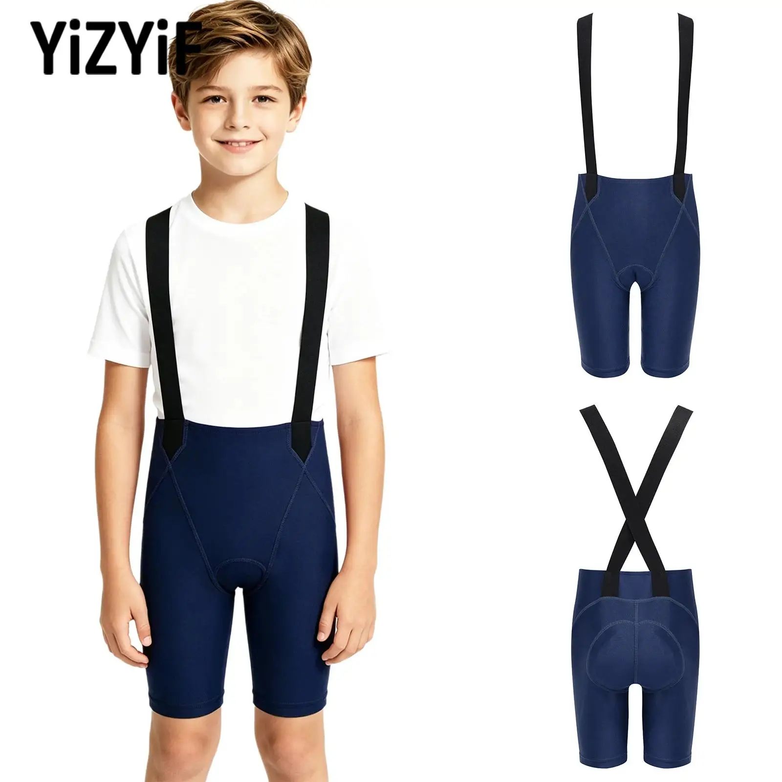 Kids Cycling Bib Shorts Cross Back Elastic Straps Quick Dry Padded Breathable Stretchy for Road Bike Training Summer
Kids Cycling Bib Shorts Cross Back Elastic Straps Quick Dry Padded Breathable Stretchy for Road Bike Training Summer