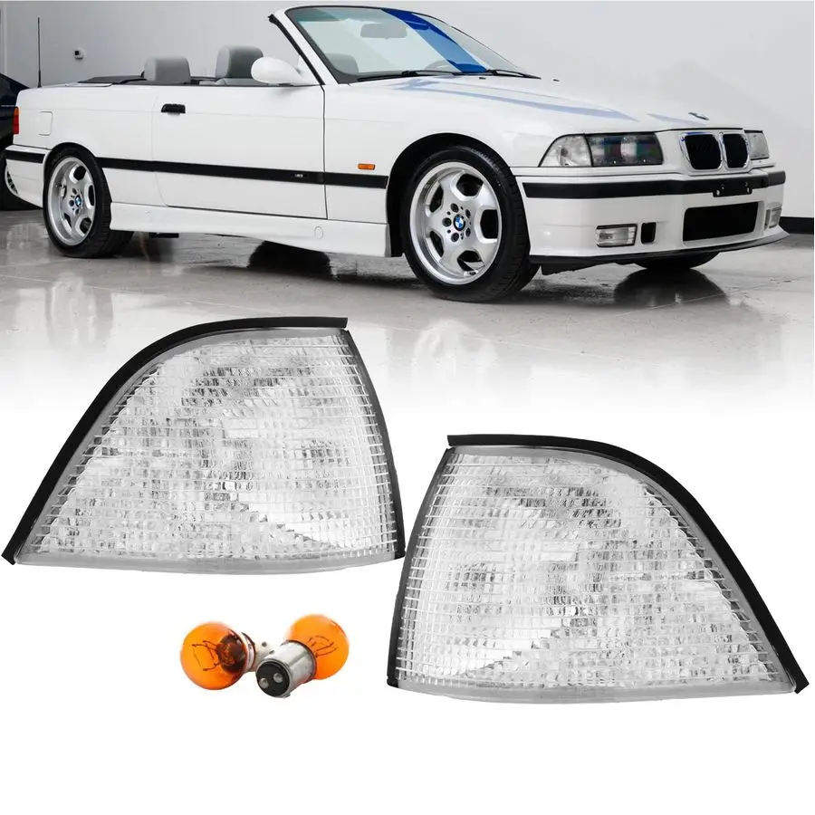E36 2D Corner Lights Euro Cornering Turn Signal Lamps Set Left Right Compatible with 19921999 BMW E36 2 Doors Coupe and Converti
E36 2D Corner Lights Euro Cornering Turn Signal Lamps Set Left Right Compatible with 19921999 BMW E36 2 Doors Coupe and Converti
