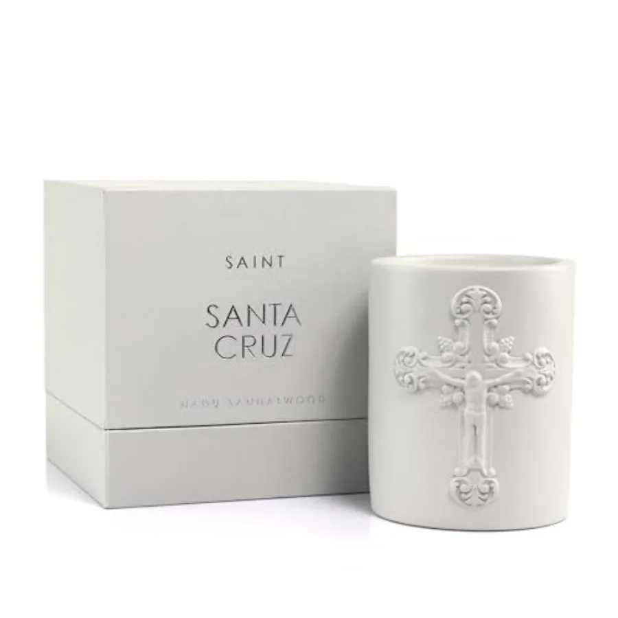Santa Cruz Scented Candle with Prayer and Prayer Coin - Nadu Sandalwood in Decorative Concrete Jar - Soy Coconut Aromatherapy C
Santa Cruz Scented Candle with Prayer and Prayer Coin - Nadu Sandalwood in Decorative Concrete Jar - Soy Coconut Aromatherapy C