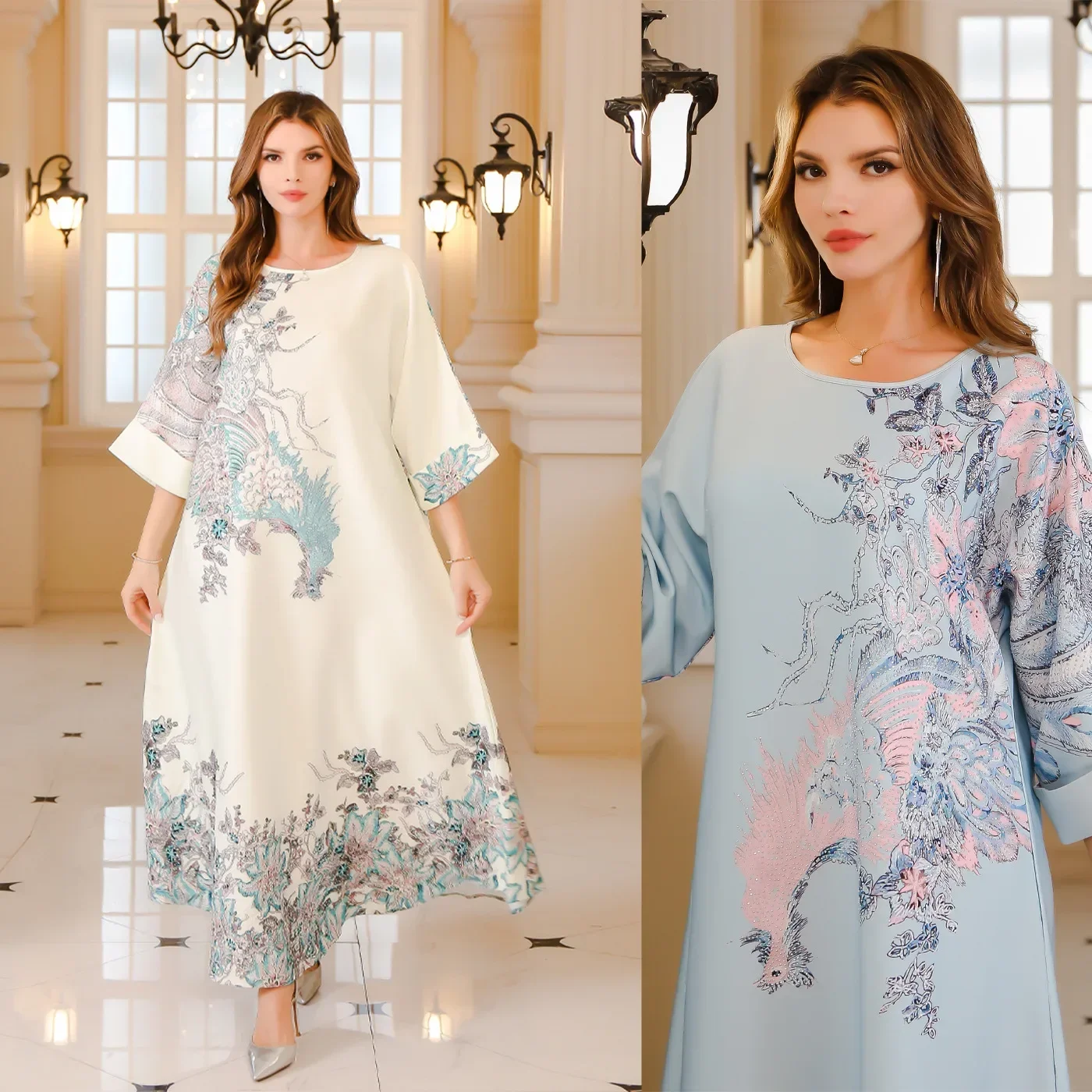 Elegant Muslim Dress Women Long Sleeve Fashion Diamond Dresses for Women Turkey Dubai Abaya Vestidos IsIamic Casual Party Robe
Elegant Muslim Dress Women Long Sleeve Fashion Diamond Dresses for Women Turkey Dubai Abaya Vestidos IsIamic Casual Party Robe