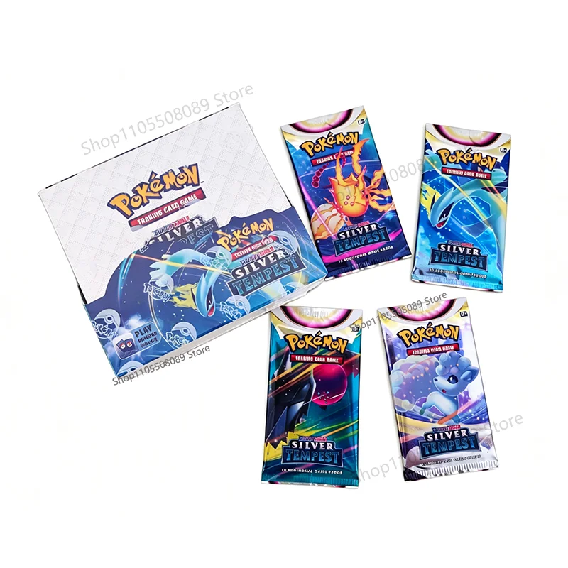 360Pcs English Pokemon TCG Sword & Shield Silver Tempest Booster Box Trading Card Game Children Collectible Pokemon Cards Toy
360Pcs English Pokemon TCG Sword & Shield Silver Tempest Booster Box Trading Card Game Children Collectible Pokemon Cards Toy