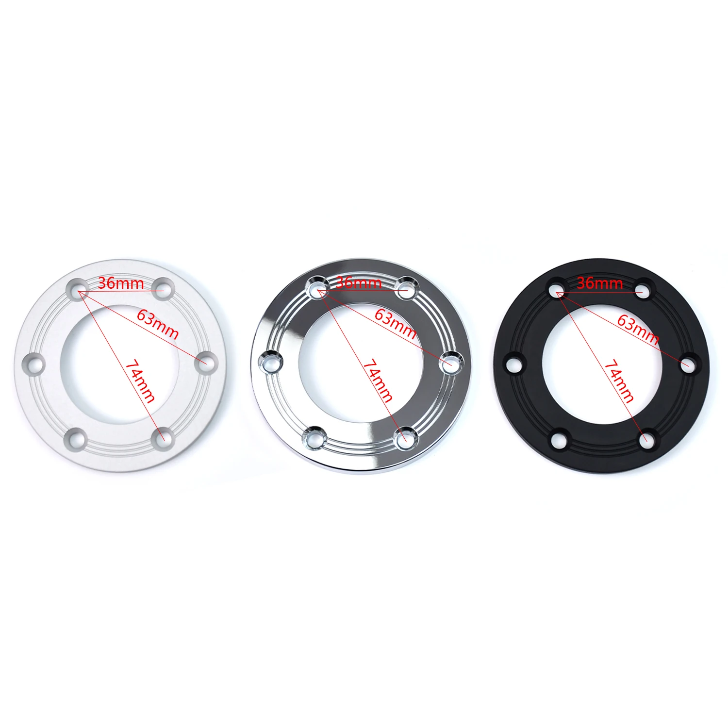 Universal 74mm PCD Aluminium Alloy Car Steering Wheel Horn Cover
Universal 74mm PCD Aluminium Alloy Car Steering Wheel Horn Cover