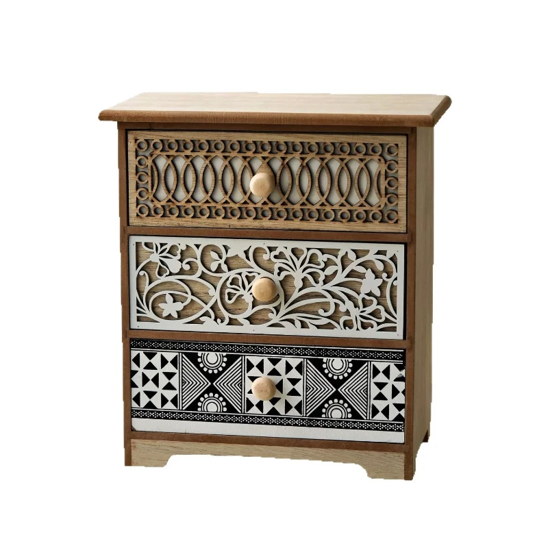 Wooden household retro engraved hollow desktop storage cabinet drawer type multi-layer storage dustproof solid wood locker
Wooden household retro engraved hollow desktop storage cabinet drawer type multi-layer storage dustproof solid wood locker