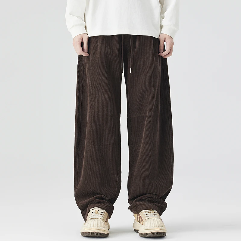 Men Streetwear Vintage Fashion Loose Casual Pure Cotton Corduroy Wide Leg Cargo Baggy Pants Man Harem Trousers
Men Streetwear Vintage Fashion Loose Casual Pure Cotton Corduroy Wide Leg Cargo Baggy Pants Man Harem Trousers