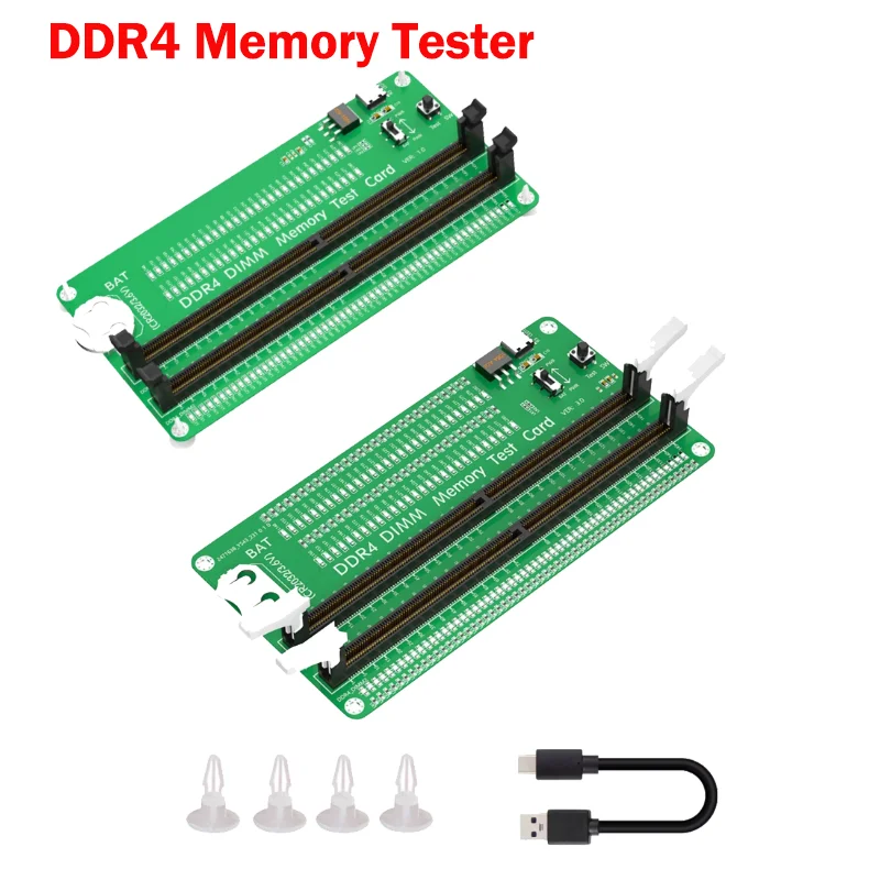Desktop Computer Motherboard Memory Slot DDR4 DIMM Memory Test Diagnosis Adapter With LED Indicators Long Latches Test
Desktop Computer Motherboard Memory Slot DDR4 DIMM Memory Test Diagnosis Adapter With LED Indicators Long Latches Test