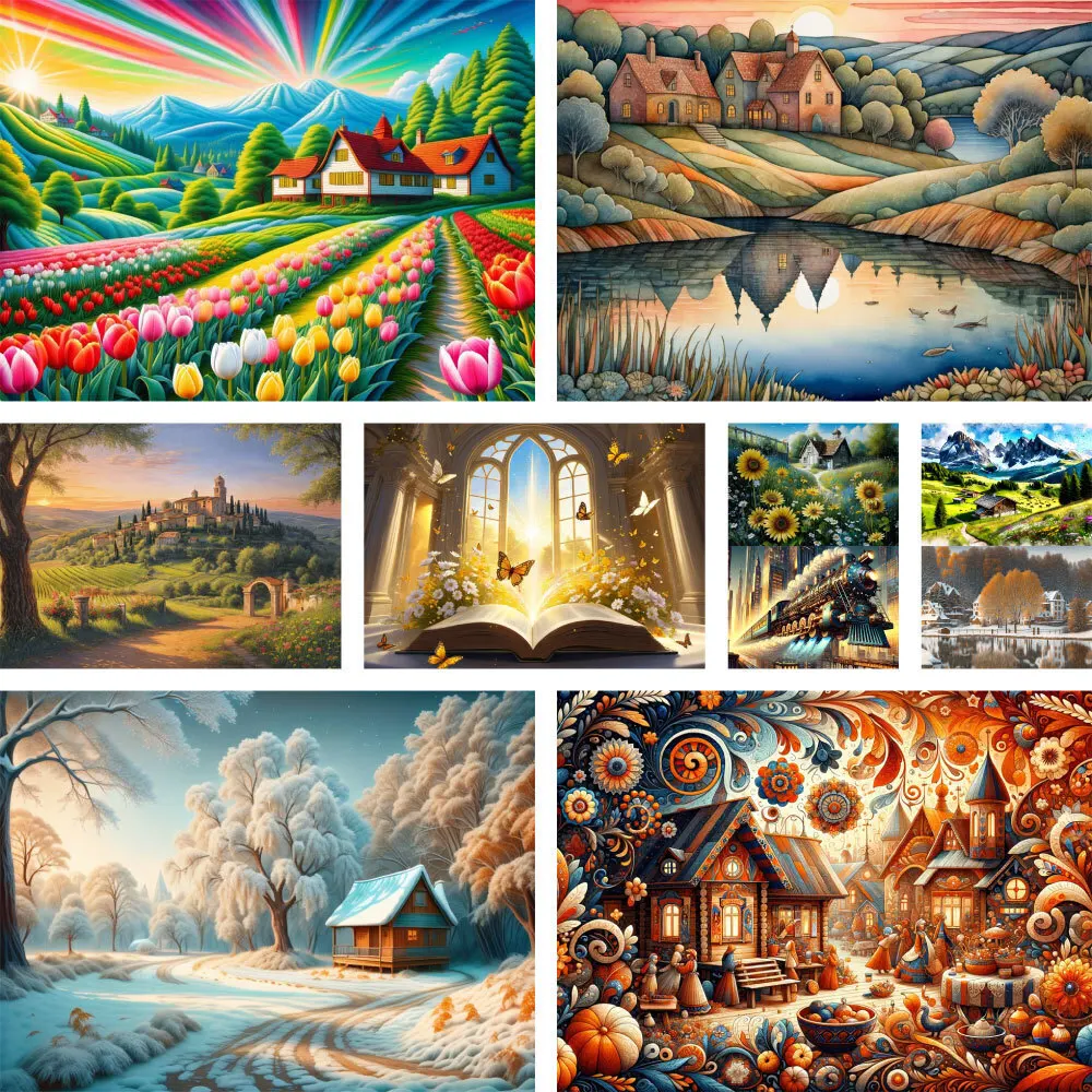 Wonderful Landscape Tuilp Printed Cross Stitch Kit DIY Embroidery Hobby Painting Handicraft Handmade Jewelry Stamped Different
Wonderful Landscape Tuilp Printed Cross Stitch Kit DIY Embroidery Hobby Painting Handicraft Handmade Jewelry Stamped Different
