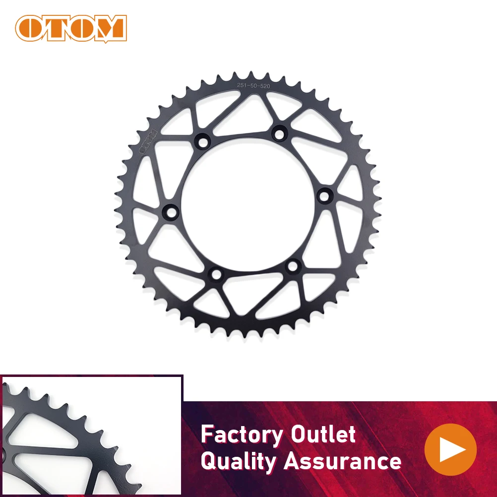 OTOM 50T Motorcycle Rear Sprocket 520 Chain Motocross Gear For YAMAHA YZ125 YZ250 YZ250F YZ250FX YZ450F YZ450FX WR250F WR450F
OTOM 50T Motorcycle Rear Sprocket 520 Chain Motocross Gear For YAMAHA YZ125 YZ250 YZ250F YZ250FX YZ450F YZ450FX WR250F WR450F