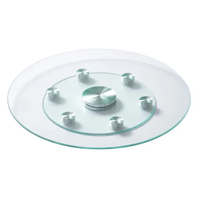 24 in Glass Lazy Susan Turntable, Tempered Glass Dining Table Centerpiece with 6 Rotating Wheels, 360° Smooth and Silent Spin Tabletop Rotating Tray, for Family Gatherings, Banquets & Weddings
24 in Glass Lazy Susan Turntable, Tempered Glass Dining Table Centerpiece with 6 Rotating Wheels, 360° Smooth and Silent Spin Tabletop Rotating Tray, for Family Gatherings, Banquets & Weddings