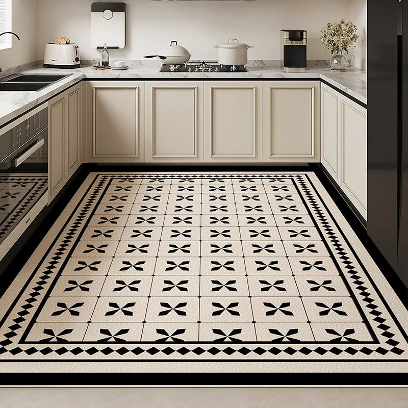 Kitchen Floor Mat Anti-slip Waterproof Carpet Large Size Rug PVC Leather Oil-proof Foot Pads Modern Minimalist Home Decor Rugs
Kitchen Floor Mat Anti-slip Waterproof Carpet Large Size Rug PVC Leather Oil-proof Foot Pads Modern Minimalist Home Decor Rugs