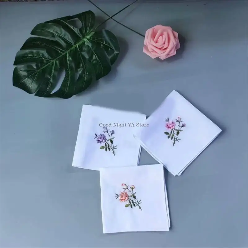 Plain Handkerchief Towel for AllAge Embroidery Flower Bandanas Pocket Towel Women Man Sweat Wipe Kerchief Accessories
Plain Handkerchief Towel for AllAge Embroidery Flower Bandanas Pocket Towel Women Man Sweat Wipe Kerchief Accessories
