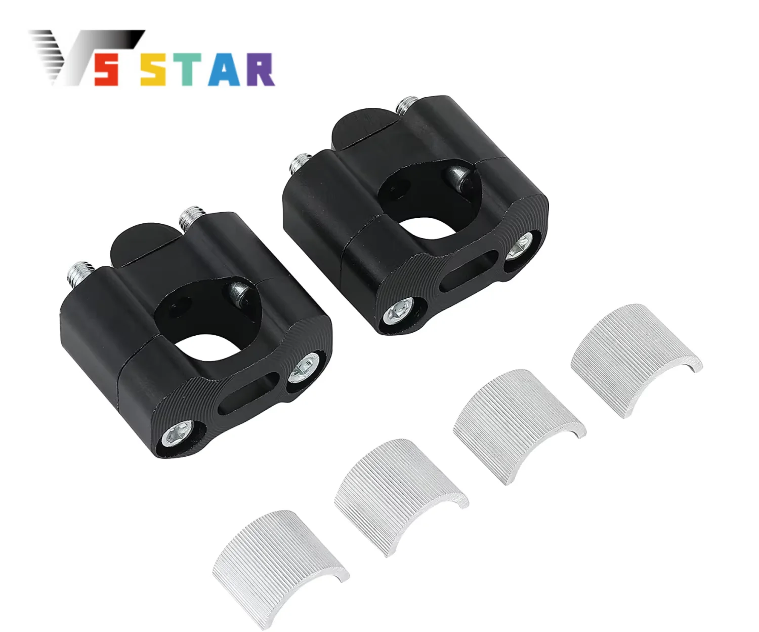 Aluminum HandleBar Fat Bar Mount Clamps Risers Adaptor 7/8 inch to 1 1/8 inch Dirt Pit Bike For Harley Kawasaki Black MP-1064
Aluminum HandleBar Fat Bar Mount Clamps Risers Adaptor 7/8 inch to 1 1/8 inch Dirt Pit Bike For Harley Kawasaki Black MP-1064