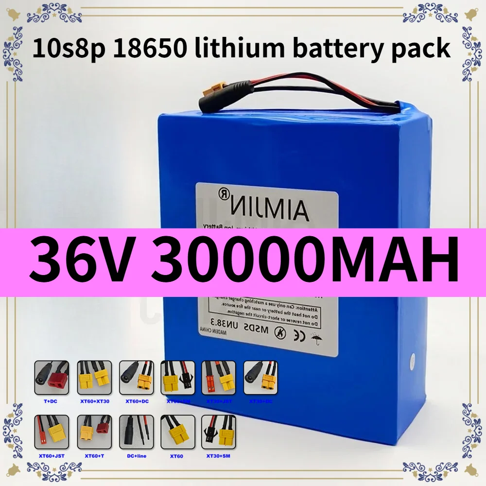 36V 30000mAh 18650 10S8P Class A lithium battery pack, 1500W high power built-in BMS,for various energy storage backup
36V 30000mAh 18650 10S8P Class A lithium battery pack, 1500W high power built-in BMS,for various energy storage backup