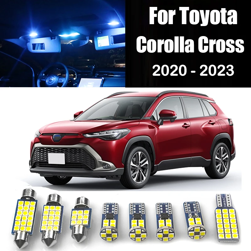 12pcs Car LED For Toyota Corolla Cross 2020 2021 2022 2023 hybrid Interior Dome Lamps License Plate Trunk Lights Accessories
12pcs Car LED For Toyota Corolla Cross 2020 2021 2022 2023 hybrid Interior Dome Lamps License Plate Trunk Lights Accessories