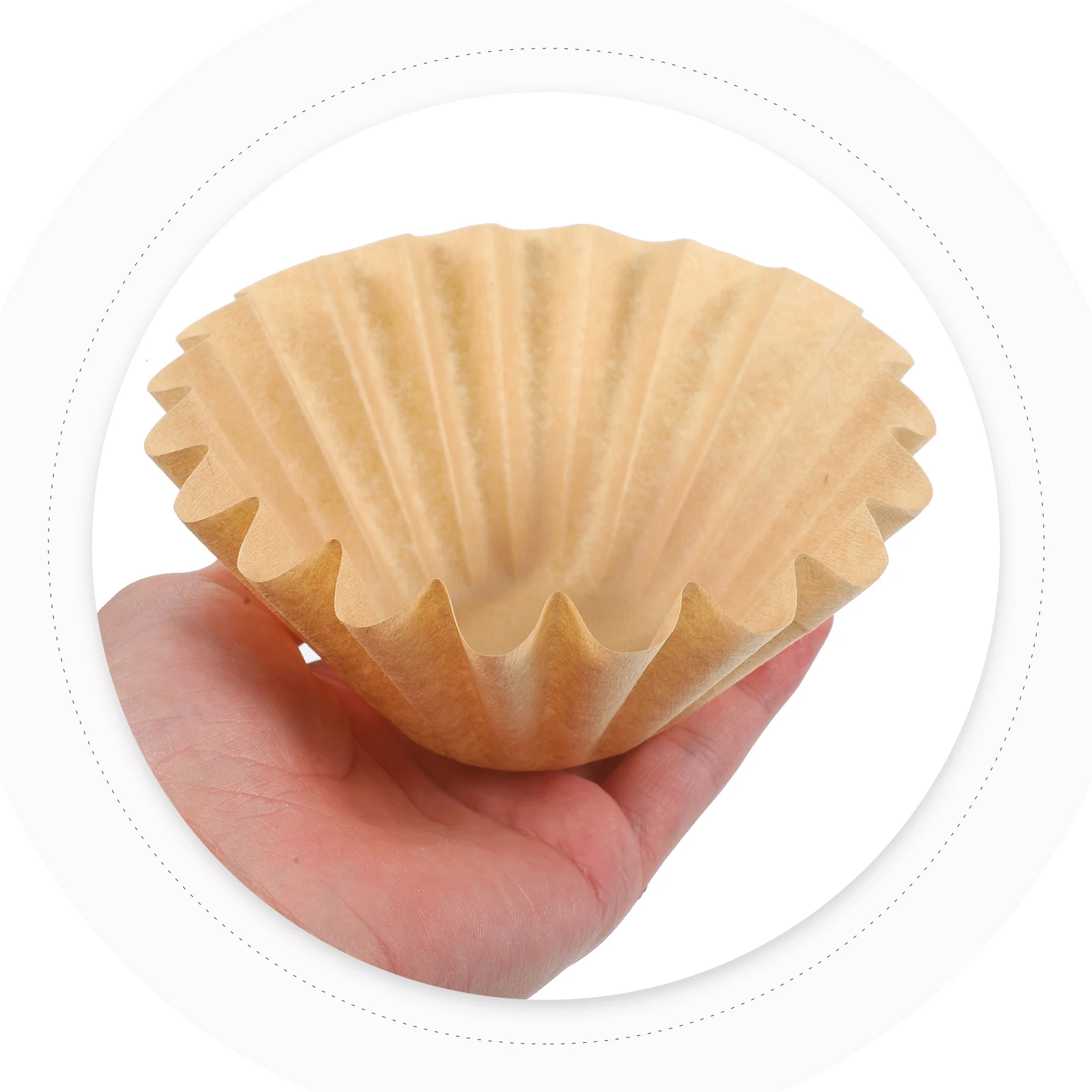 50 Pcs Coffee Filter Paper Cups Large Design for Home Office Coffee Supplies Excellent Filtration Practical
50 Pcs Coffee Filter Paper Cups Large Design for Home Office Coffee Supplies Excellent Filtration Practical