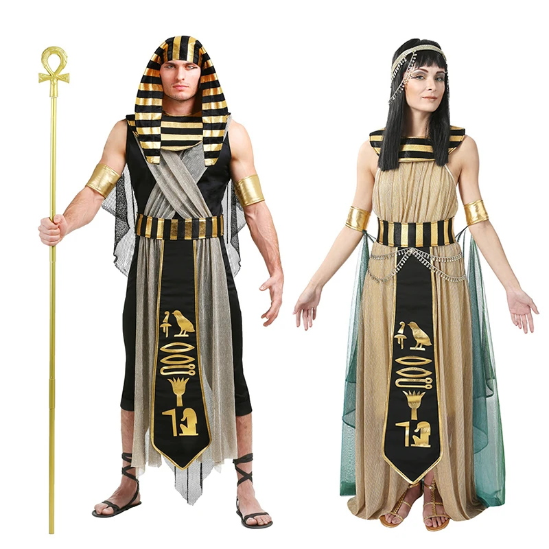 Halloween Adult Couple Pharaoh Queen Egyptian Cleopatra Costume Women Men Ancient Egypt Cleopatra Cosplay Party Fancy Dress
Halloween Adult Couple Pharaoh Queen Egyptian Cleopatra Costume Women Men Ancient Egypt Cleopatra Cosplay Party Fancy Dress